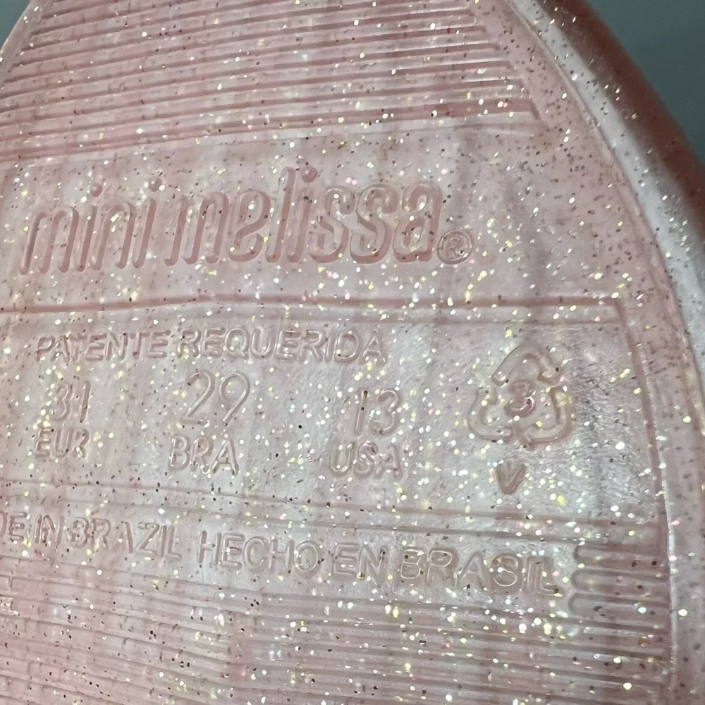 Little Girls Mini Melissa Sweet Love Dress Flats Kids Shoes New Size 13